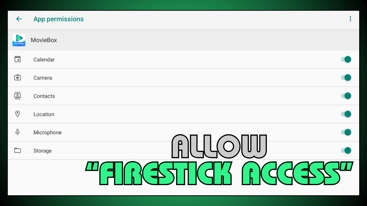 Allow FireStick Access