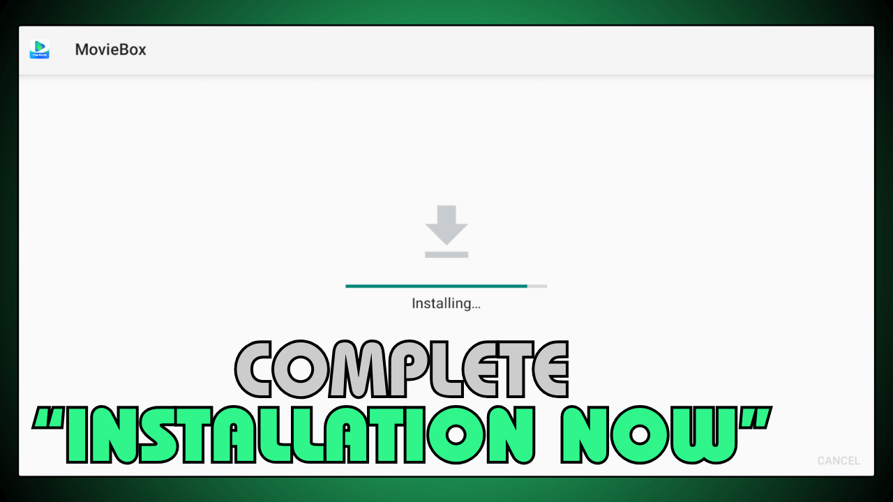 Complete Installation Now