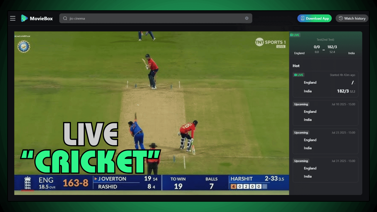 Stream Live Cricket Matches with Full Scorecards