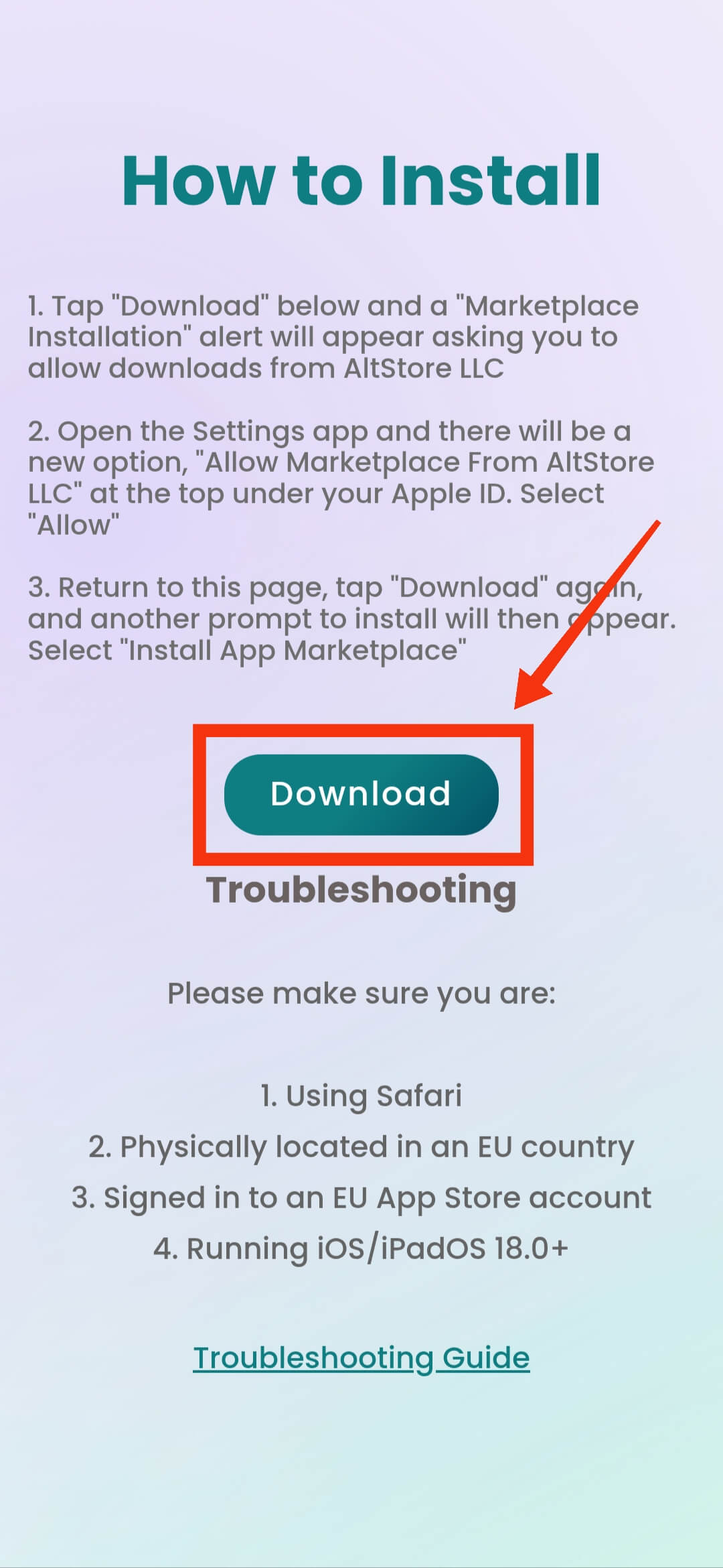 Initial AltStore Setup Process