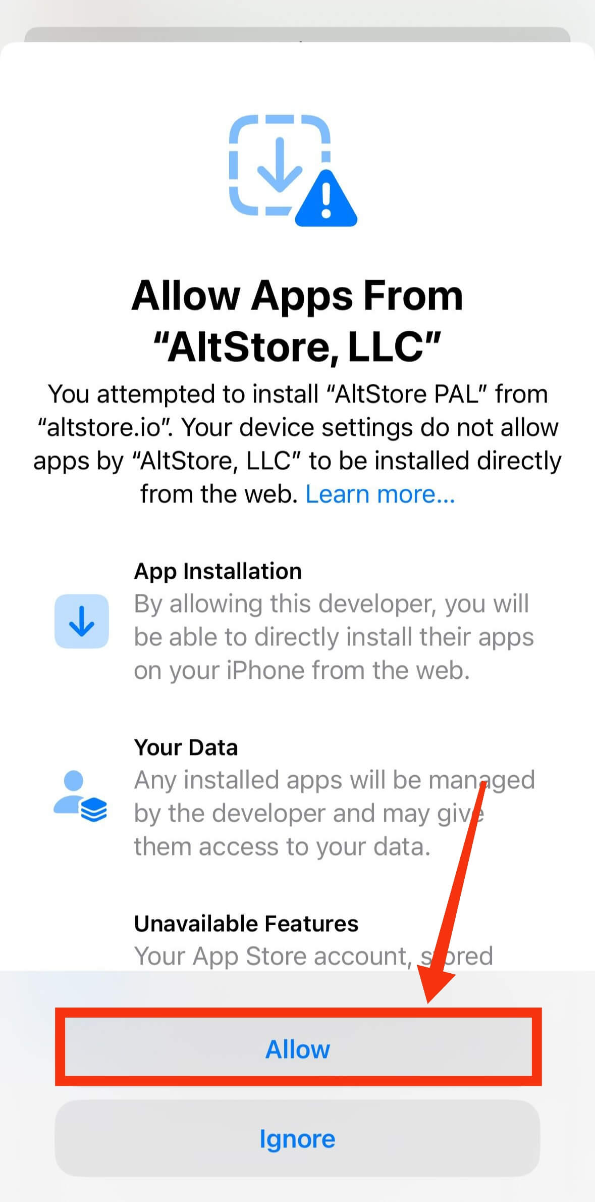 Connect iPhone Device